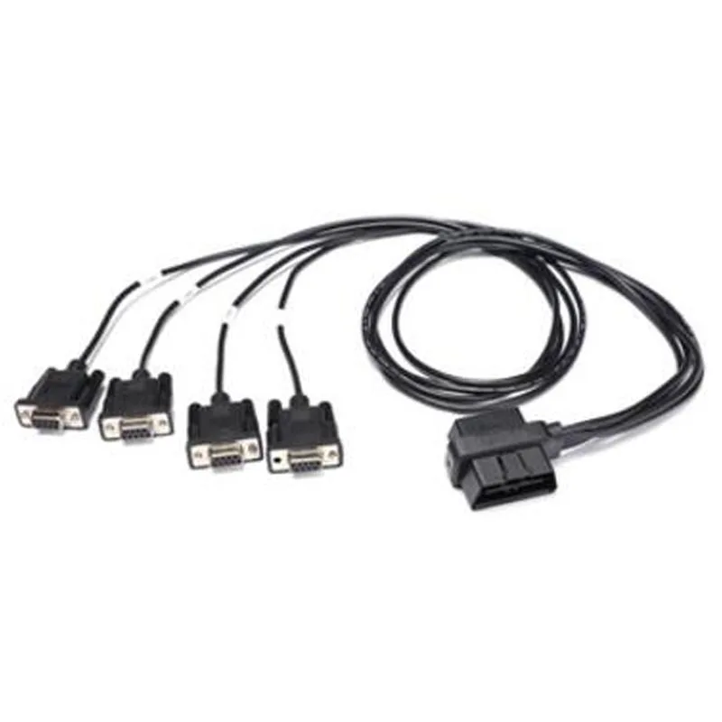 2021 OBD2 16 Pin проводка кабеля Шнур 1 мужчина к 4 DB9 Интерфейс для RS232 диагностический
