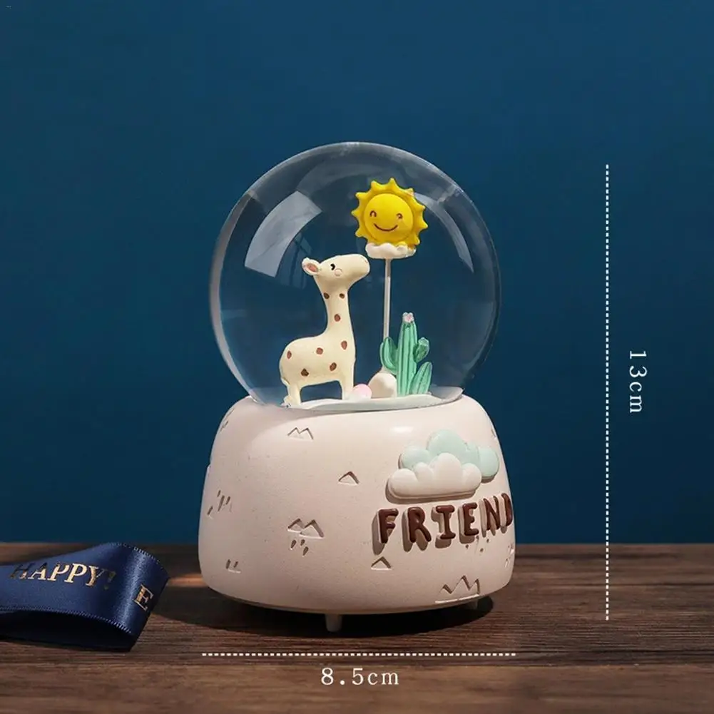 Инновационный INS олень солнце плавающий снег хрустальный шар музыкальная