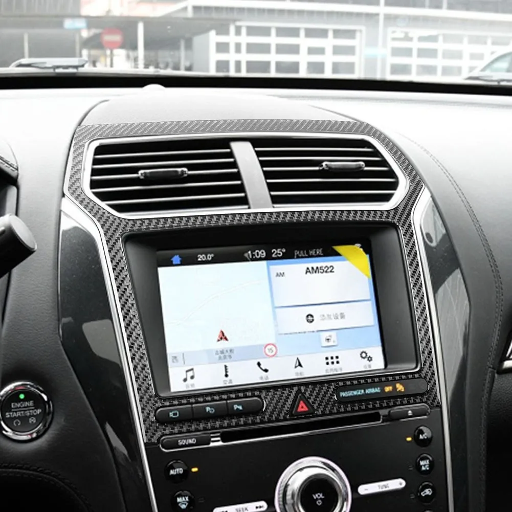 

1 шт., автомобильные чехлы из углеродного волокна для Ford Explorer 2013-2019