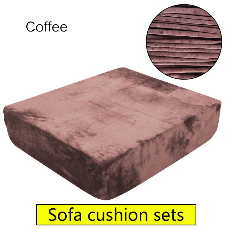 coffee 1/2/3/4 сиденье Подушка на одно сиденье Обложка искусственная чехол для кресла для дома мебель протектор съемный кресла чехол - Цвет: coffee