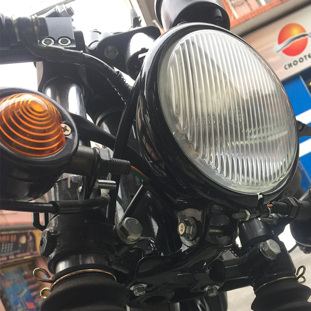 5'' Retro Motorcycle Headlight for CG125 GN125 Suzuki Honda cb400 BWM Beam Bulb Cafe Racer Motorbike |