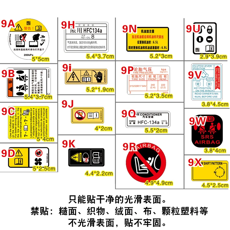 Автомобильный Стайлинг наклейка ПП воздушная подушка Ремонтный комплект крышка