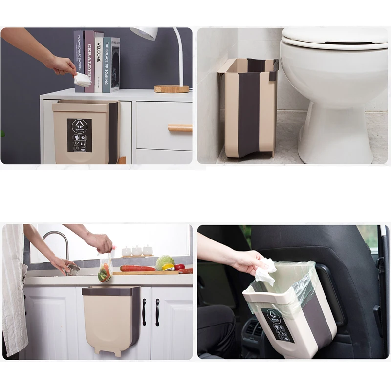 Подвесная мусорная корзина для дома с настенным креплением | Дом и сад