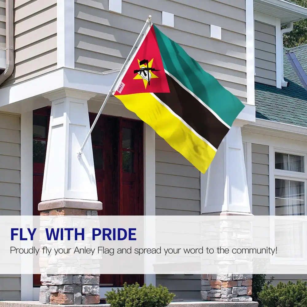 Anley Fly Breeze 3x5 Foot Mozambique Flag - Republic of Flags Polyester | Дом и сад