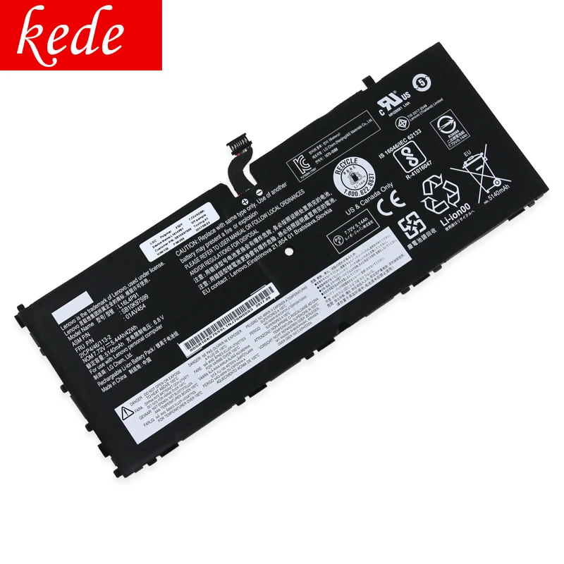 Kede Оригинальный аккумулятор для ноутбука Lenovo ThinkPad X1 Tablet GEN 3 L16L4P91 SB10K97599