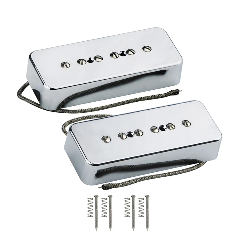 Set of Neck Bridge Soap Bar P90 Pickup Alnico 5 Electric Guitar Single Coil Parts | Спорт и развлечения