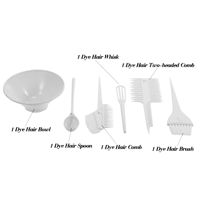 6 шт салон окрашивание волос комплект для окрашивания расческа чаша