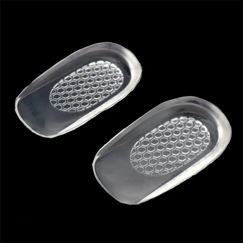 

New Silicone Gel Insoles Back Pad Heel Cup for Calcaneal Pain Health Feet Care Support spur feet cushion silicone foot pads