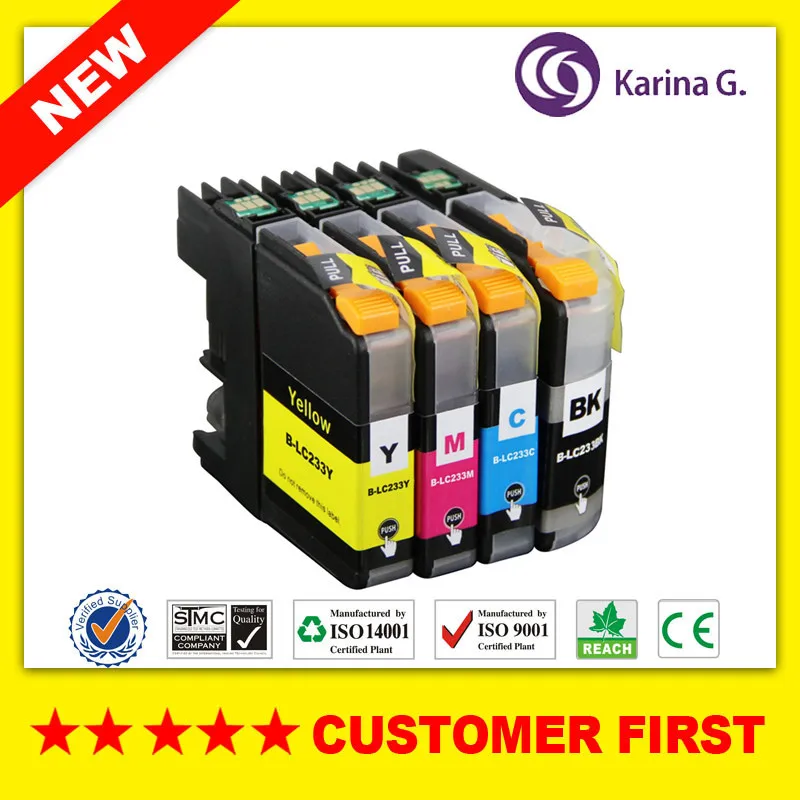 B LC233 совместимый для (LC231) костюм Brother DCP J4120DW MFC J4620DW J5320DW J5720DW и т. д.|ink cartridge|brother