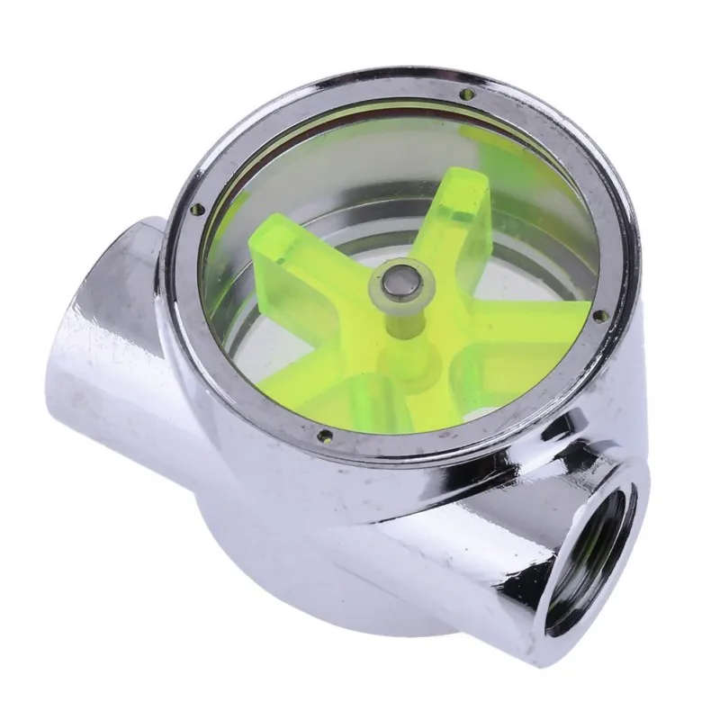

Eshowee G1/4 Screw Teeth Computer Water-Cooled Water Flow Flow Meter Velocity Device Five-speed Impeller
