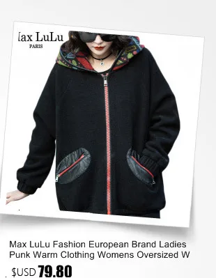 Max LuLu, роскошная Корейская теплая уличная одежда, женское черное пальто, Женский винтажный джинсовый Тренч, меховое длинное пальто с капюшоном, зимняя одежда