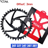 vxm mtb bike chainwheel narrow wide bicycle 30t32t34t36t38t chainring for sram 89101112s nx xx xo gx gxp11 x1 offset 3mm