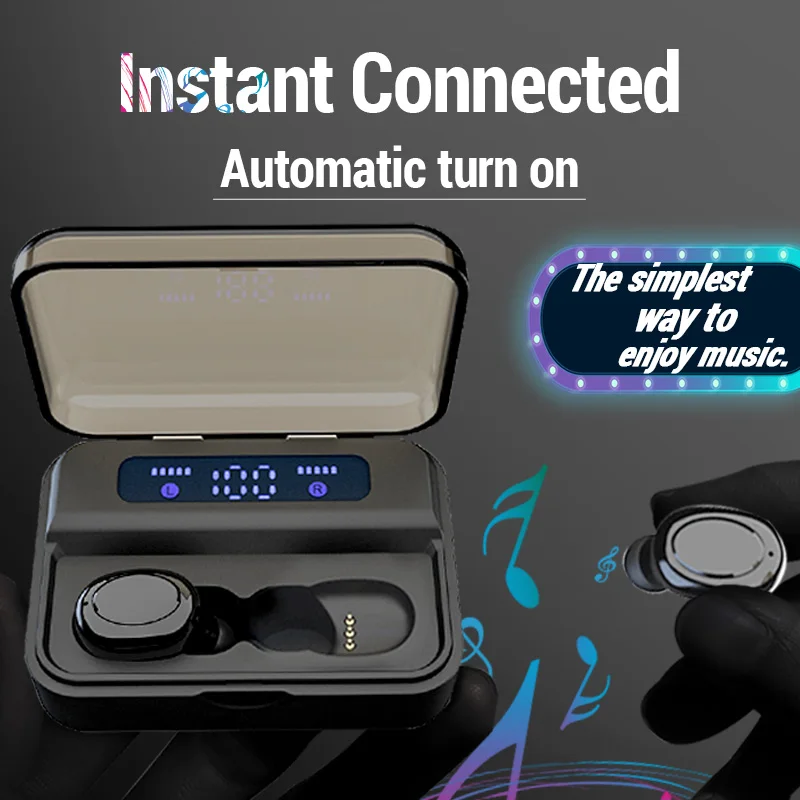 Наушники Bluetooth беспроводные наушники TWS 5 0 стерео спортивная водонепроницаемая