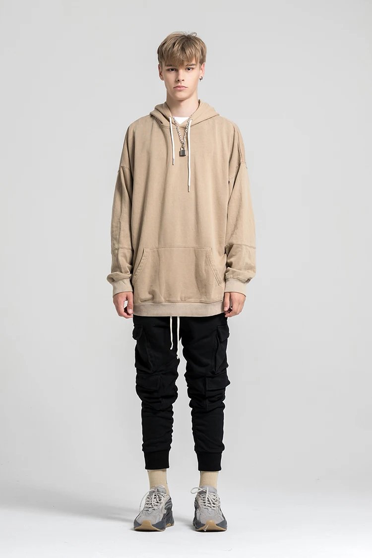 Толстовка QoolXCWear 2019 Оверсайз в стиле хип-хоп Повседневная Уличная одежда для