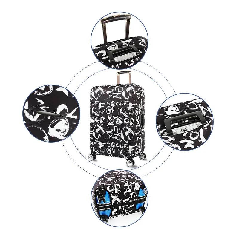 Утолщенный эластичный чехол для костюма защитный чехлы чемоданов тележки