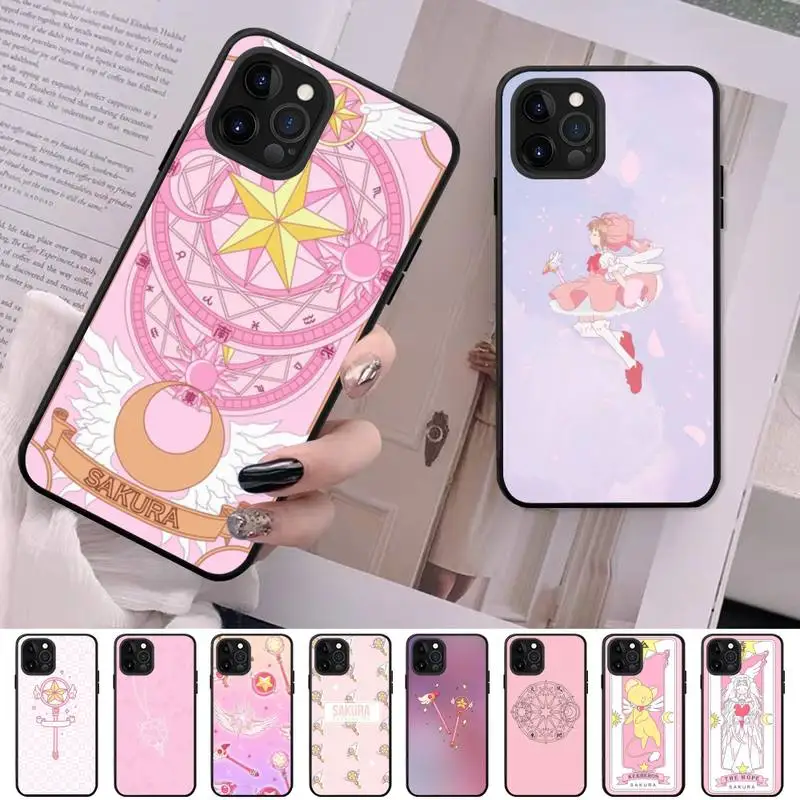 

Card Captor Sakuras Anime Phone Case For iPhone 13 11 8 7 6 6S Plus X XS MAX 5 5S SE 2020 XR 11 pro DIY Funda