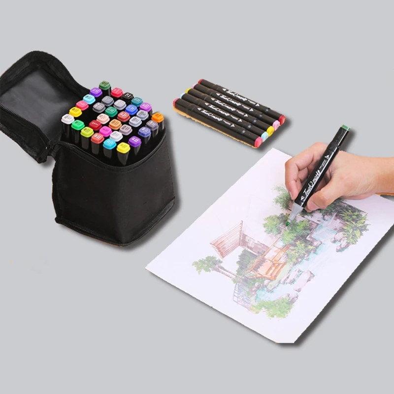 Набор разноцветных маркеров с двойными наконечниками набор сделай сам для