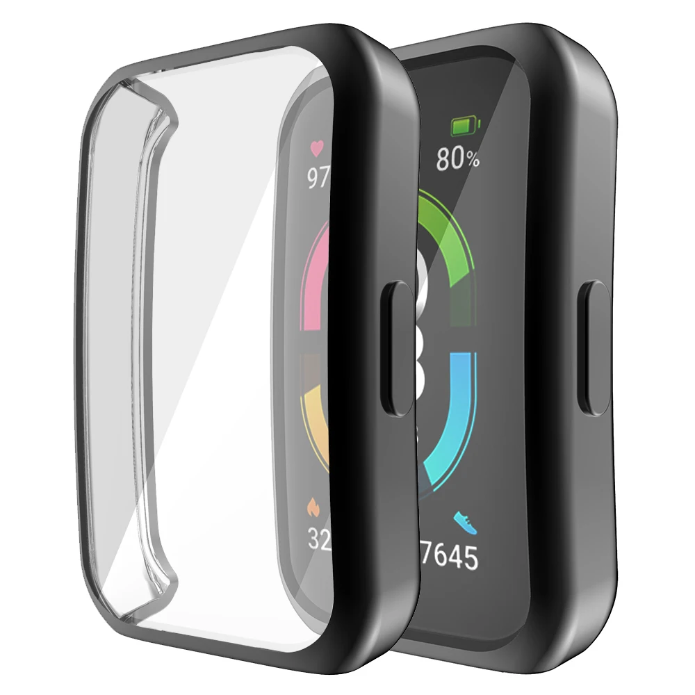 New Arrival TPU Flexible Cover for Honor Band 6 Watch Case Band6 Thin Screen Protector Shell Smartwatch Bumper Accessories