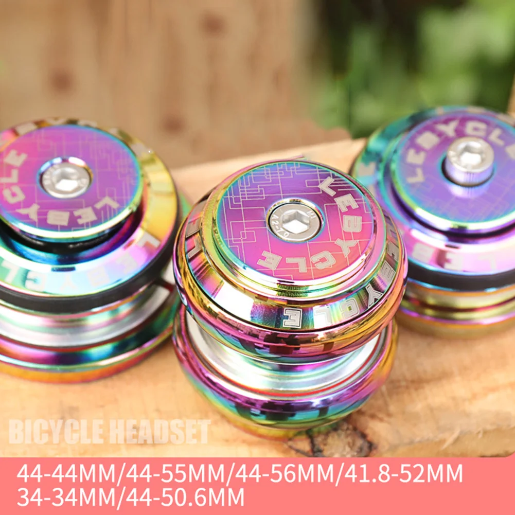 

MTB Bike Double Bearings Headset Mountain Bike Straight/Tapered Tube Fork Headset Kit 28.6mm 44mm Bicycle Parts Accessories
