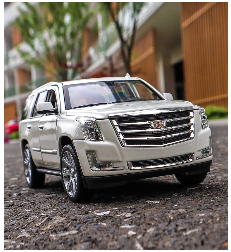 Welly 1:24 Cadillac Escalade модель автомобиля из сплава моделирование автомобиля украшение коллекция Подарочная игрушка Литье под давлением модель игрушка для мальчиков