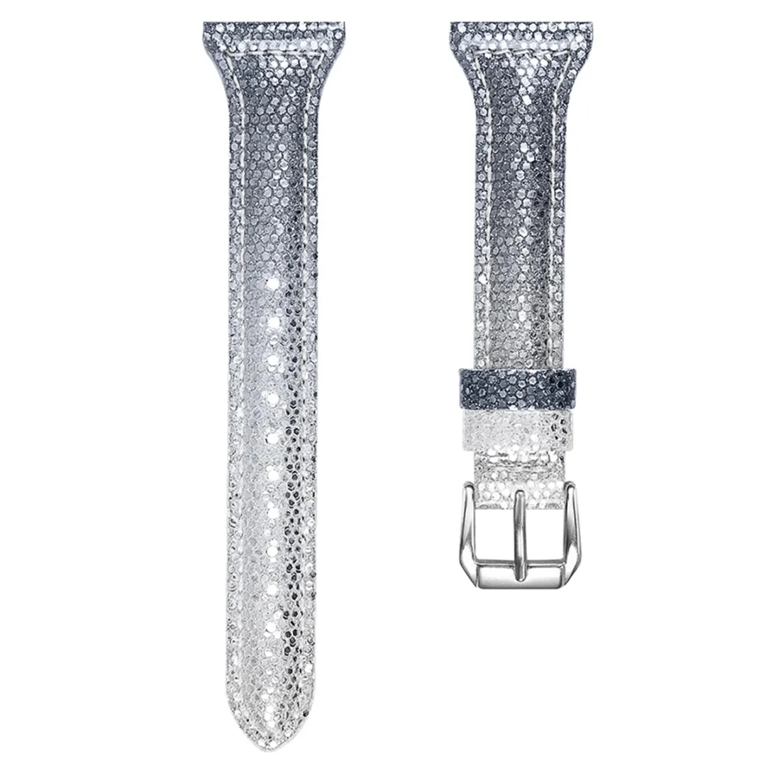 

Sport Watch Band For Fitbit Versa Lite/Versa Smart Watch Gradient Color Genuine Leather Bracelet Replacement Watchband Accessory