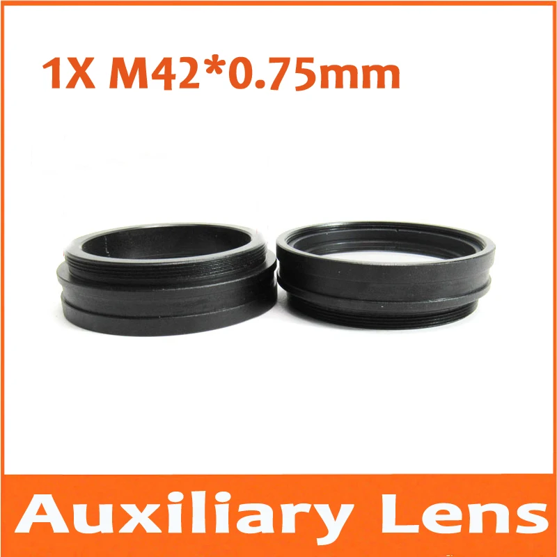 

1X Aux Barlow Accessories AUX Auxiliary Single barrel Microscope Objective Lens for Stereo Microscope M42*0.75mm