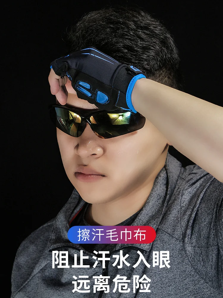 저렴한 패션 야외 사이클링 장갑 반 손가락 태양 보호 사이클링 장갑 체육관 휴대용 Handschoenen 사이클링 액세서리 저렴한 패션 야외 사이클링 장갑 반 손가락 태양 보호 사이클링 장갑 체육관 휴대용 Handschoenen 사이클링 액세서리