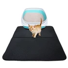 Водонепроницаемый коврик для кошачьего туалета EVA, двухслойные подстилки для кошачьего туалета, подстилка для домашних животных, подстилка для кошачьего туалета