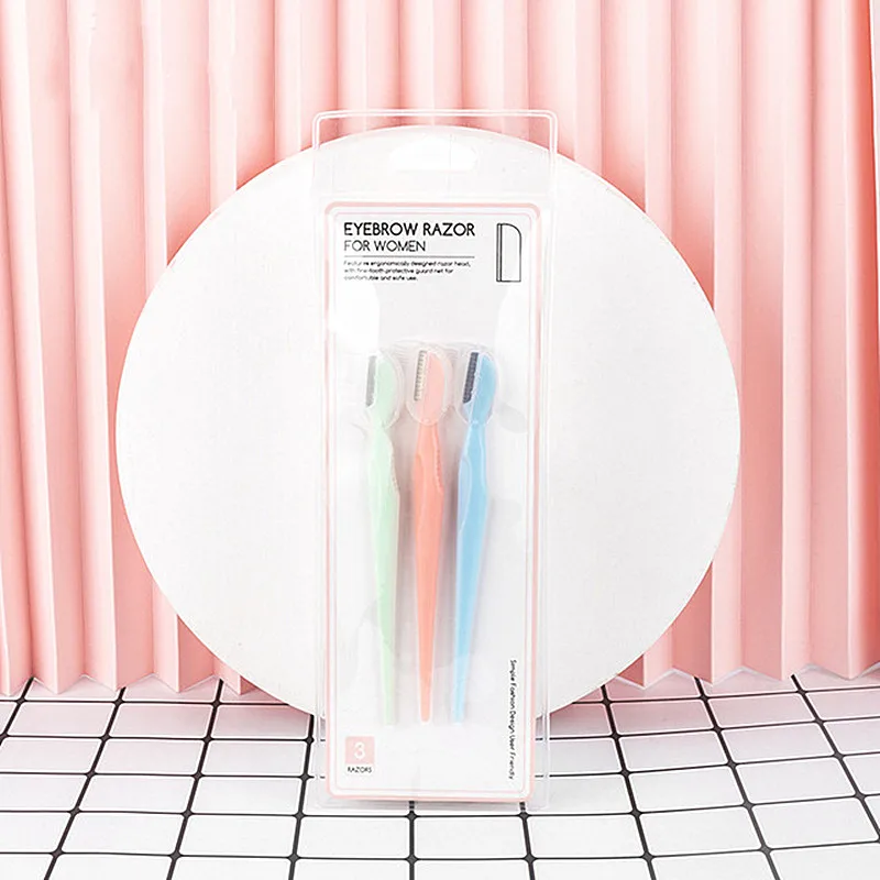 3 шт. триммер для удаления волос на лице косметический нож бровей | Красота и