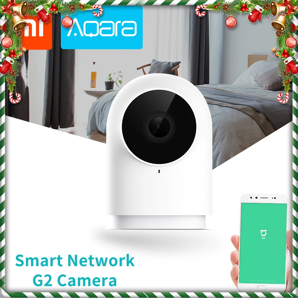 Xiaomi Aqara Смарт сети G2 Камера Gatway Edition 1080p 140 Широкий формат Ночное видение Zigbee версия Wi-Fi приложение Управление IP Камера