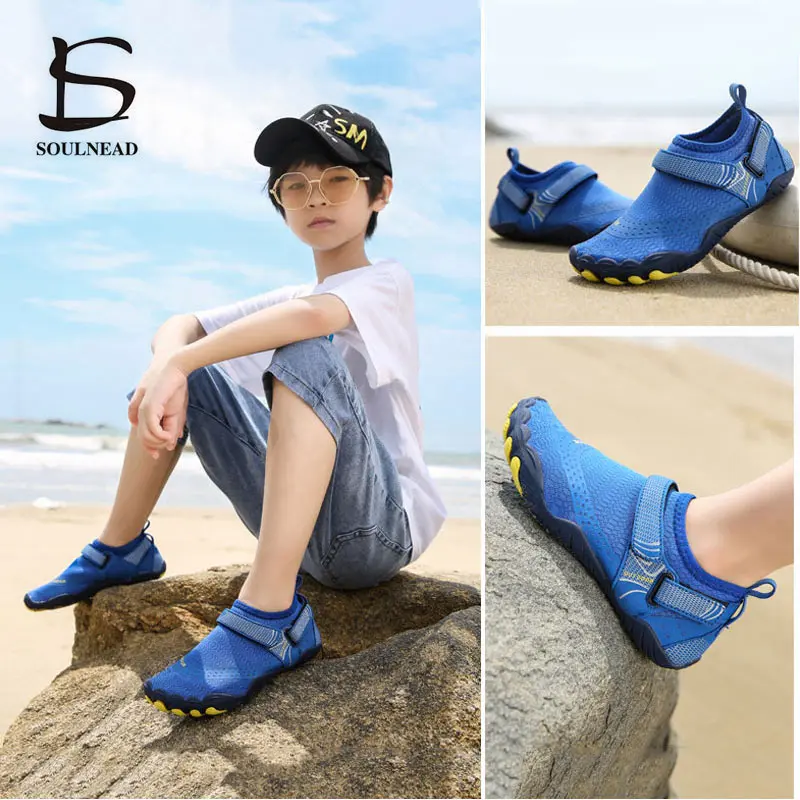 

Barefoot Water Shoes Unisex Aqua Shoes Slippers Children Beach Wading Shoes Kids Men Women Surfing Hiking River Diving Sneakers