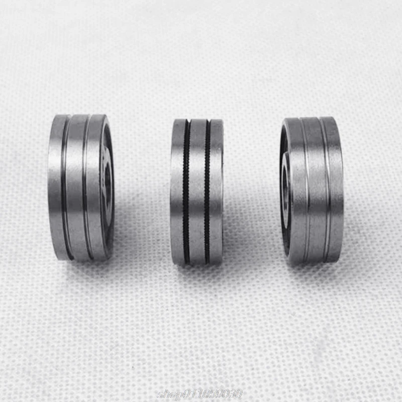 

Welding Feeder Roll V U nurl Groove 0.6mm 0.8mm 1.0mm Size 30x10x10mm for Steel Aluminum Flux Cord Wire Mig Wire A13 21 Dropship