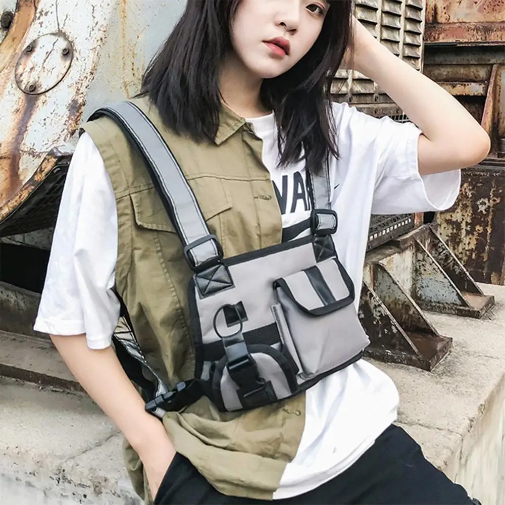 1 шт. Женская и мужская нагрудная сумка поясная в стиле хип хоп Уличная