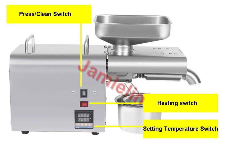Пресс-машина для масла Jamielin оборудование малого бизнеса машина из нержавеющей