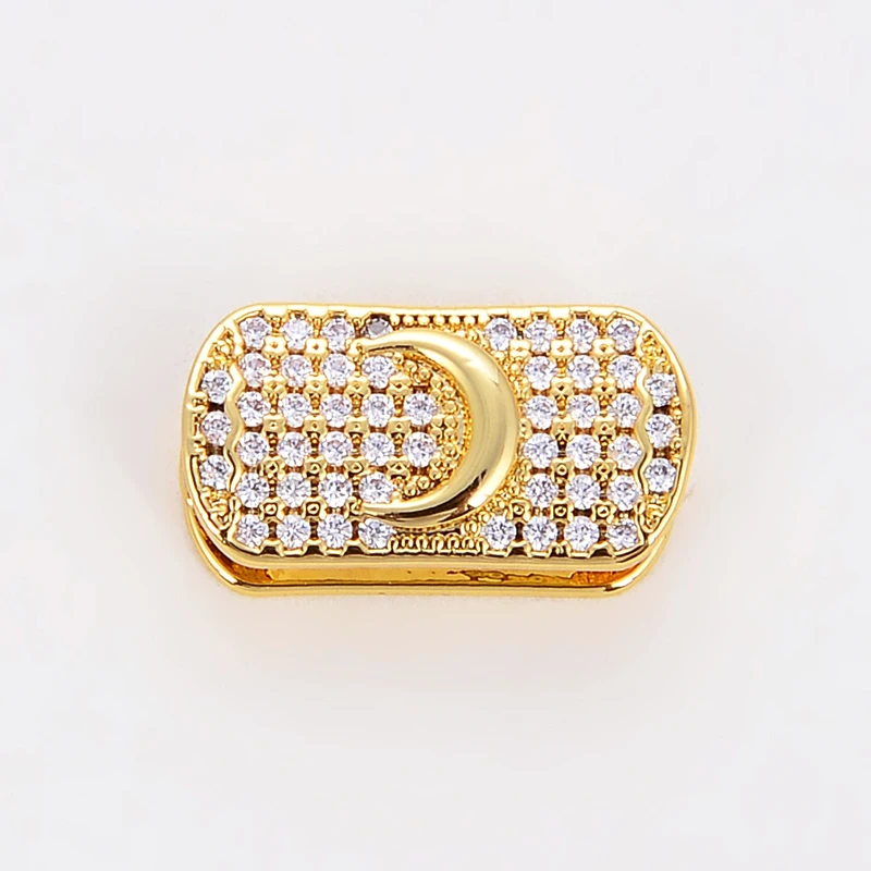 Прямоугольные бусины Star moon для регулируемого браслета с застежкой-узлом