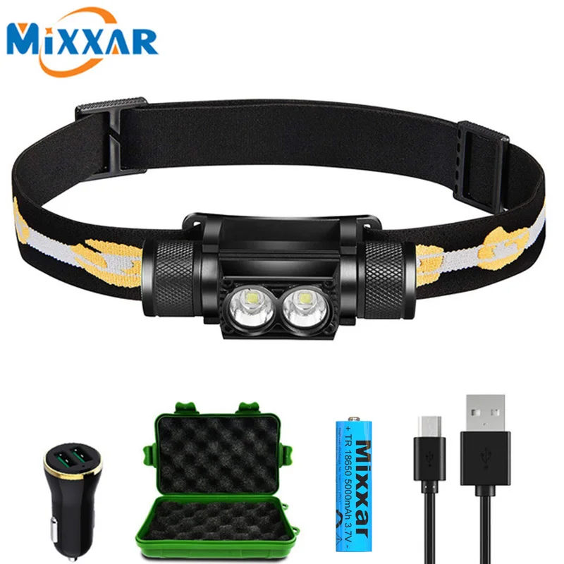 ZK25 L2 светодиодный налобный фонарь водонепроницаемый перезаряжаемый дропшиппинг