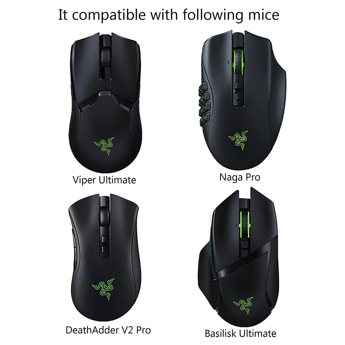 Зарядное устройство RGB для Razer DeathAdder V2 Naga Pro Basilisk Viper Ultimate USB3.0 игровая мышь