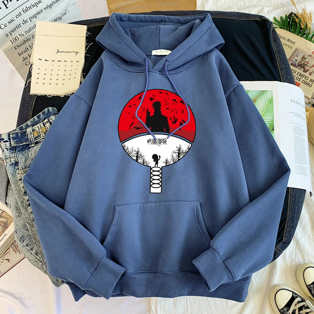 

Japan Jujutsu Kaisen Man Hoodie Hip Hop Manga Gojo Satoru Pullover Anime Top Loose Long Sleeves Autumn Casual O-neck Woman Cloth