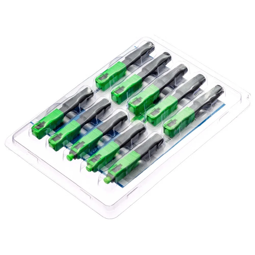 Free Shipping 0.3dB  FTTH SC APC Optical Fiber Cable Quick Connector Fast Cold Connection Adapter for CATV Network