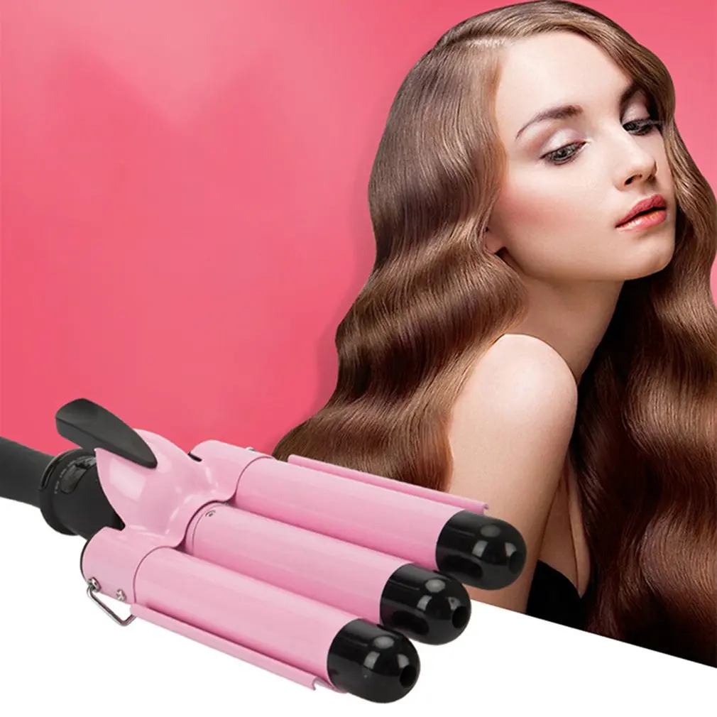 ЖК турмалин керамический бар для игры в керлинг электрическая плойка для завивки волос с ЖК дисплеем керамическая стальная трубка светодиодный дисплей плойка кудрявые волосы артефакт
