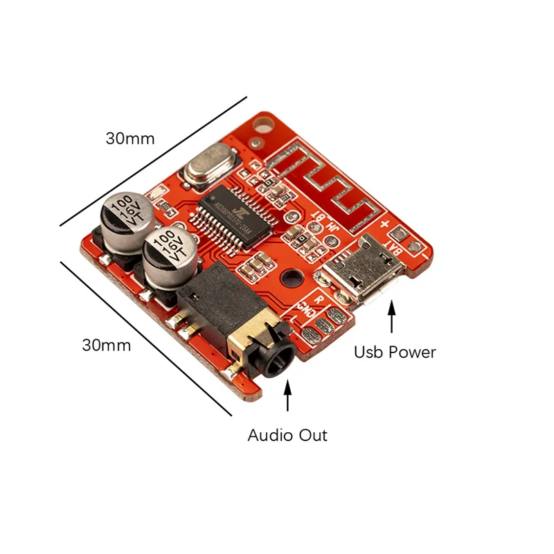 Bluetooth-совместимый стерео музыка 3 5 мм DIY Аудио приемник плата MP3 декодер не