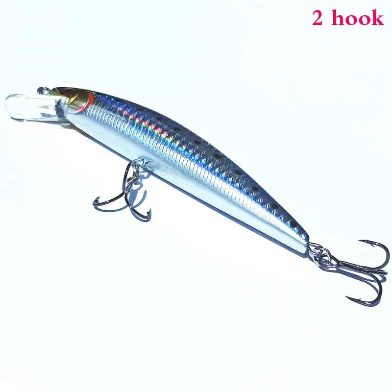 

4pcs12cm/32g Sink Minnow Sea bass mackerel big size hard fishing lure mixed 4 colors strong fishing hook free shipping