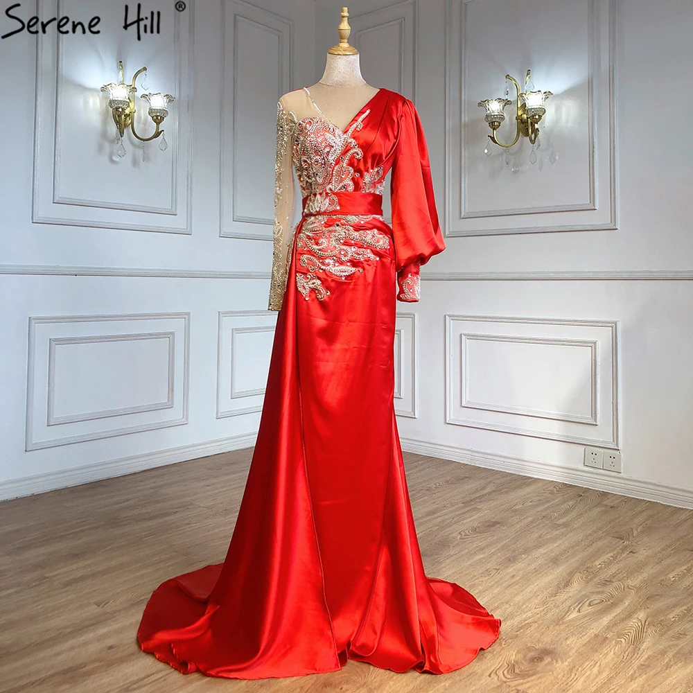 Женское атласное вечернее платье-Русалка Serene Hill элегантное мусульманское платье