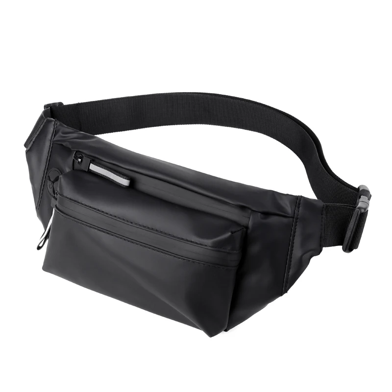 Casual Fashion Men's New Chest Bag PU Material British Style Multifunctional Design High Quality And Large Capacity