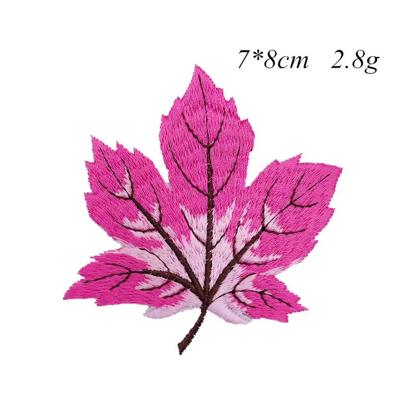 

New Color Maple Leaf Embroidery Cloth Sticker Combination Adhesive Garment Bag Decoration Accessories Patch Sticker