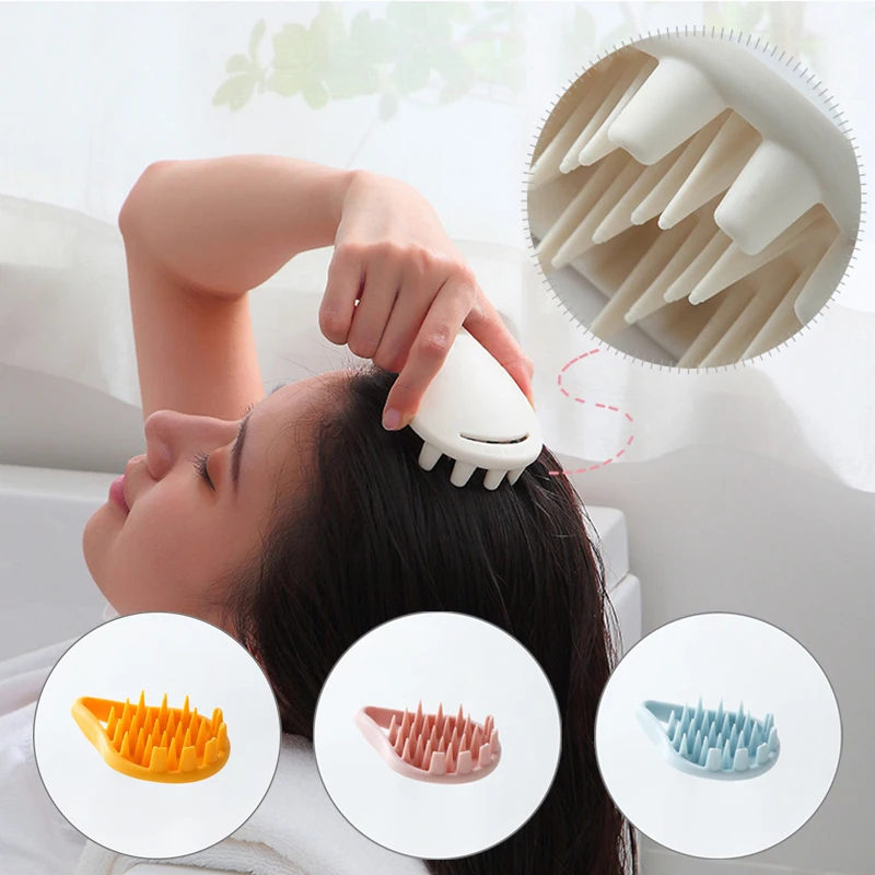 

Силиконовая щетка для массажа головы, гребень-шампунь ручная расческа для мытья волос, щетка для душа, щетка для спа-массажа, оптовая продаж...