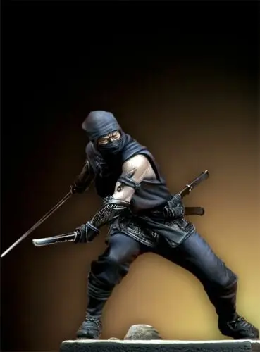 

1/24 75mm ancient warrior stand with base 75mm Resin figure Model Miniature gk Unassembly Unpainted