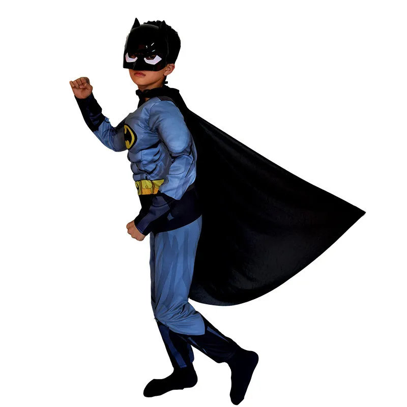 Бэтмен Косплей Csotume с накидкой дети персонаж фильма супергерой ролевая игра