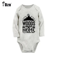 going o the woods is going home dont touch me cool cactus printed newborn baby outfits long sleeve jumpsuit 100 cotton