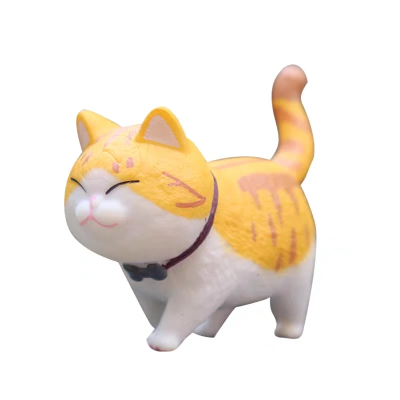 Мини каваи Белл Кот японское аниме милое моделирование животное кошка ПВХ